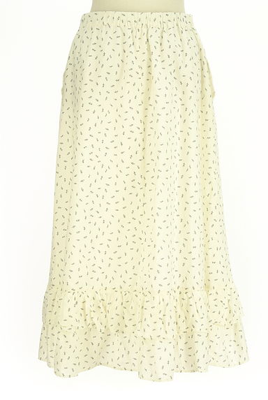 Samansa Mos2（サマンサモスモス）の古着「小花柄裾フリルミモレスカート（ロングスカート・マキシスカート）」大画像２へ