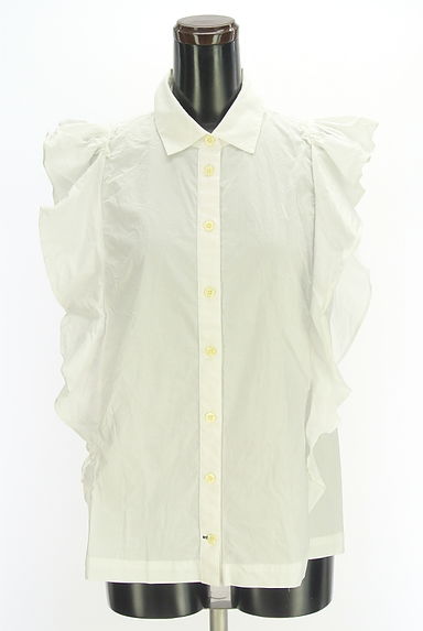 クリックで大画像表示 kate spade new york(ケイトスペード ニューヨーク)の古着「肩フリルブラウス(ブラウス)」大画像1へ