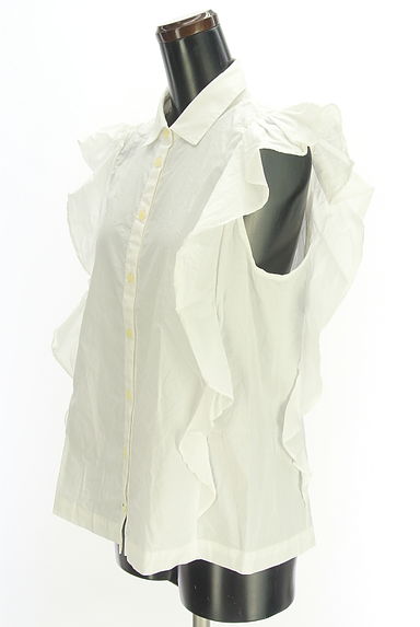 クリックで大画像表示 kate spade new york(ケイトスペード ニューヨーク)の古着「肩フリルブラウス(ブラウス)」大画像3へ