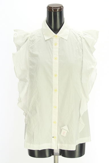 クリックで大画像表示 kate spade new york(ケイトスペード ニューヨーク)の古着「肩フリルブラウス(ブラウス)」大画像4へ