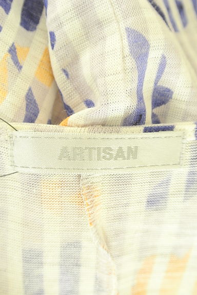 クリックで大画像表示 ARTISAN(アルチザン)の古着「ストライプ×花柄タイトワンピース(ワンピース・チュニック)」大画像6へ