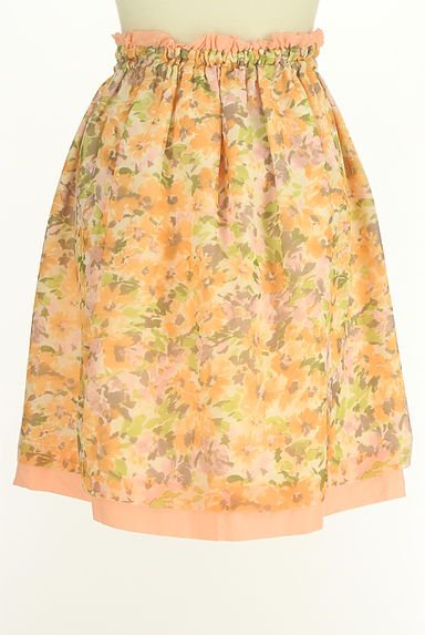 QUEENS COURT（クイーンズコート）の古着「リバーシブル膝丈フレアスカート（スカート）」大画像２へ