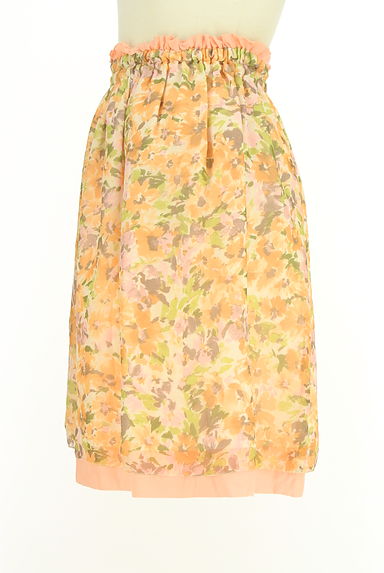 QUEENS COURT（クイーンズコート）の古着「リバーシブル膝丈フレアスカート（スカート）」大画像３へ