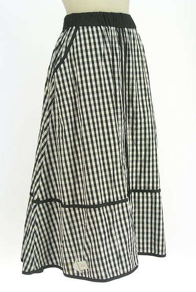 Re.Verofonna（ヴェロフォンナ）の古着「パイピングチェックロングスカート（ロングスカート・マキシスカート）」大画像４へ