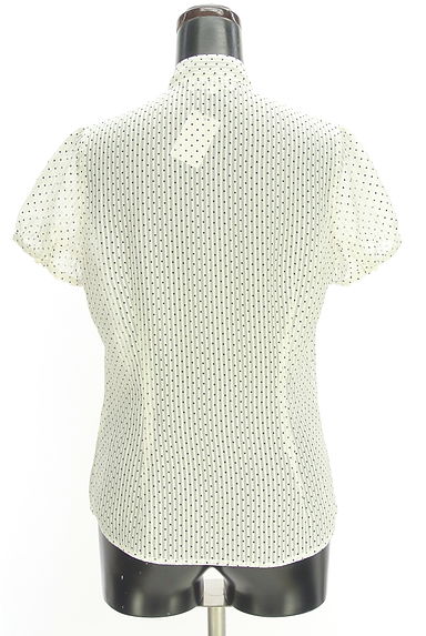 NATURAL BEAUTY BASIC（ナチュラルビューティベーシック）の古着「ラメストライプ×ドットボウタイブラウス（ブラウス）」大画像２へ