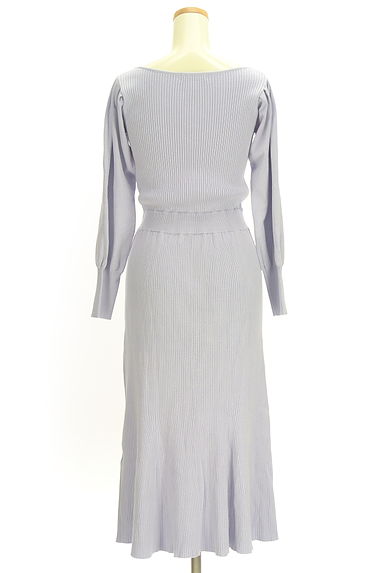 クリックで大画像表示 PROPORTION BODY DRESSING(プロポーションボディドレッシング)の古着「リブニットロングワンピース(ワンピース・チュニック)」大画像2へ