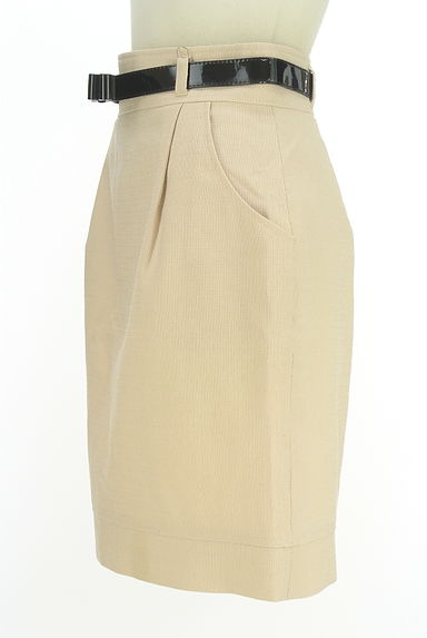 クリックで大画像表示 QUEENS COURT(クイーンズコート)の古着「エナメルベルト付きミニスカート(スカート)」大画像3へ