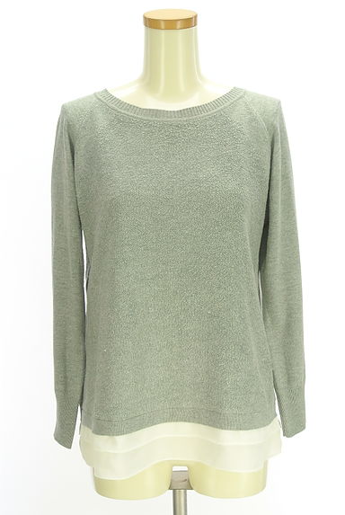 MAYSON GREY（メイソングレイ）の古着「バックファスナーパイル切替ニット（ニット）」大画像１へ