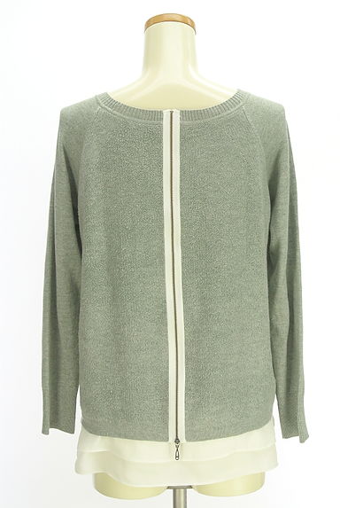 MAYSON GREY（メイソングレイ）の古着「バックファスナーパイル切替ニット（ニット）」大画像２へ