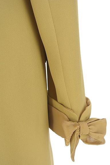 INGEBORG（インゲボルグ）の古着「りぼん付きノーカラーロングジャケット（コート）」大画像４へ