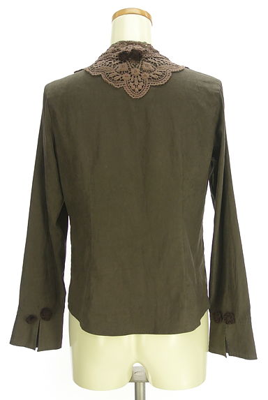 INGEBORG（インゲボルグ）の古着「刺繍レーススウェード調ブラウス（ブラウス）」大画像２へ