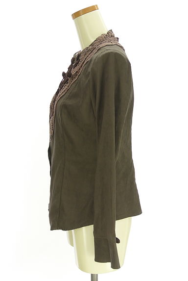 INGEBORG（インゲボルグ）の古着「刺繍レーススウェード調ブラウス（ブラウス）」大画像３へ