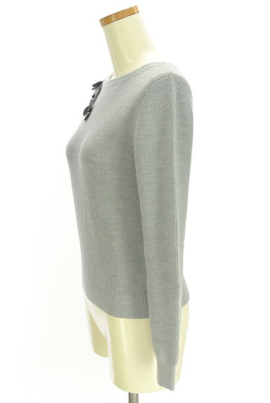 AVENIRETOILE（アベニールエトワール）の古着「花モチーフ付きボートネックニット（ニット）」大画像３へ