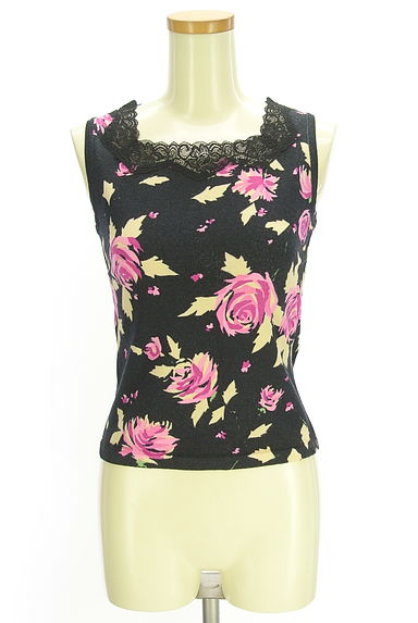 MISS J（ミスジェイ）の古着「レーススクエアネックハイゲージニット（ニット）」大画像１へ