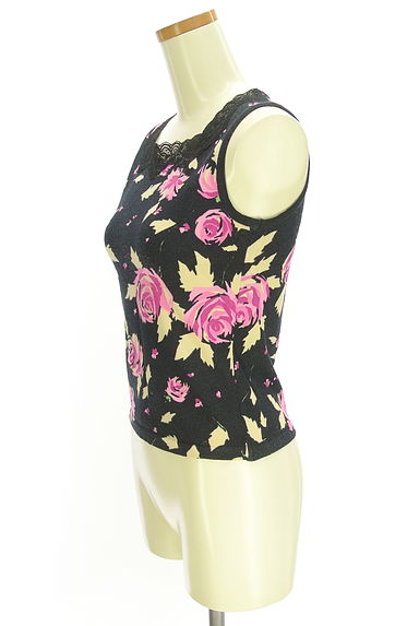 MISS J（ミスジェイ）の古着「レーススクエアネックハイゲージニット（ニット）」大画像３へ