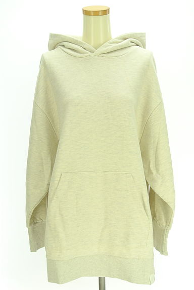 WILLFULLY（ウィルフリー）の古着「レザータグ付きミドル丈フーディ（スウェット・パーカー）」大画像１へ