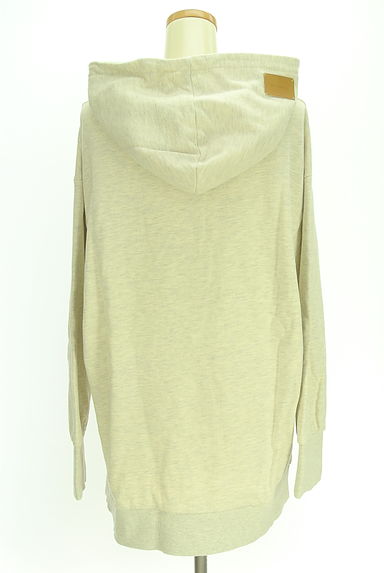 WILLFULLY（ウィルフリー）の古着「レザータグ付きミドル丈フーディ（スウェット・パーカー）」大画像２へ