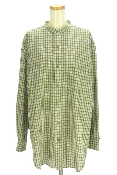 Kastane（カスタネ）の古着「オーバーサイズチェックシャツチュニック（ワンピース・チュニック）」大画像１へ