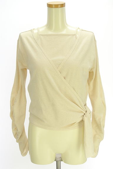 Kastane（カスタネ）の古着「カシュクールニット+ニットキャミ（アンサンブル）」大画像１へ