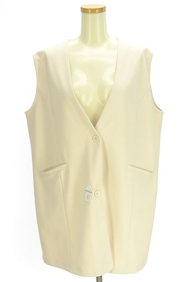 クリックで大画像表示 Kastane(カスタネ)の古着「オーバーサイズミドル丈ベスト(ベスト・ジレ)」大画像4へ