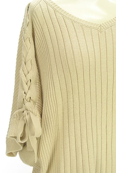 AZUL BY MOUSSY（アズールバイマウジー）の古着「レースアップドルマンスリーブニット（ニット）」大画像４へ