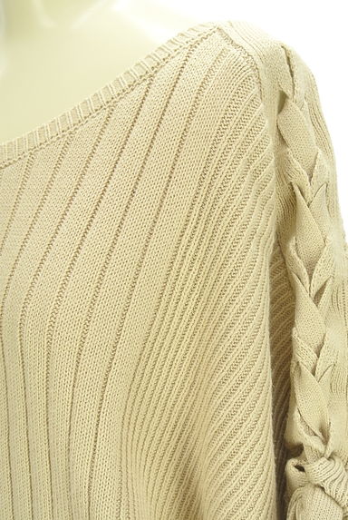 AZUL BY MOUSSY（アズールバイマウジー）の古着「レースアップドルマンスリーブニット（ニット）」大画像５へ