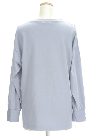 axes femme（アクシーズファム）の古着「ロゴ＆花刺繍カットソー（カットソー・プルオーバー）」大画像２へ