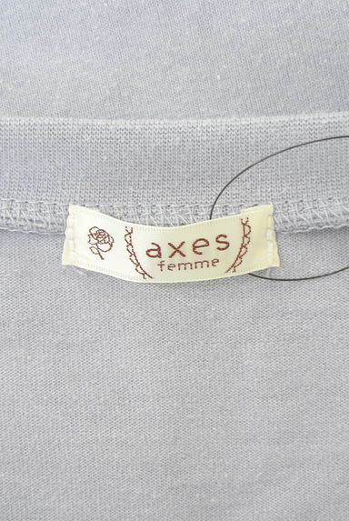 axes femme（アクシーズファム）の古着「ロゴ＆花刺繍カットソー（カットソー・プルオーバー）」大画像６へ