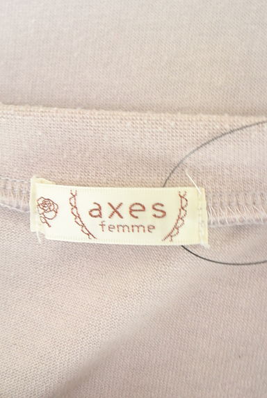 クリックで大画像表示 axes femme(アクシーズファム)の古着「ロゴ刺繍入りカットソー(カットソー・プルオーバー)」大画像6へ