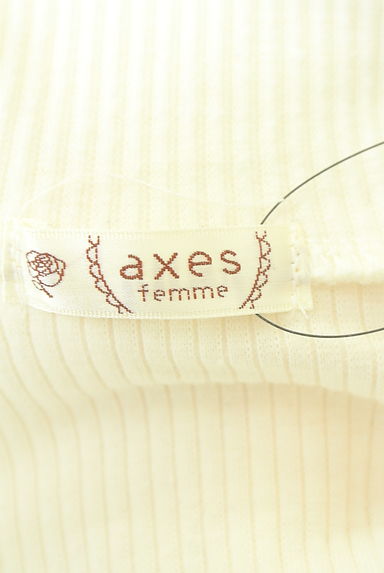 axes femme（アクシーズファム）の古着「レース切替ハイネックリブカットソー（カットソー・プルオーバー）」大画像６へ