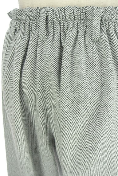 axes femme（アクシーズファム）の古着「花刺繍入り起毛ストレートパンツ（パンツ）」大画像５へ