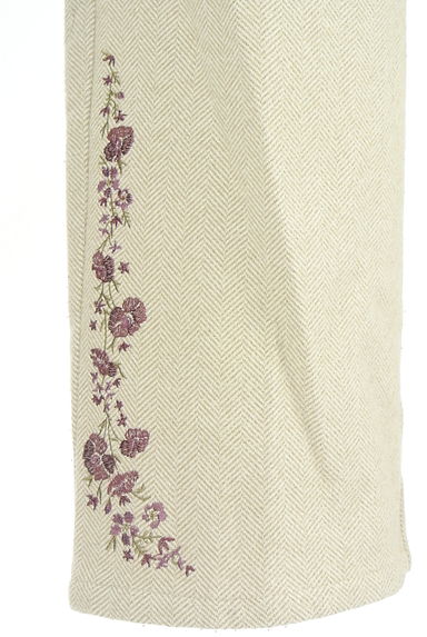 axes femme（アクシーズファム）の古着「花刺繍入りヘリンボーンパンツ（パンツ）」大画像５へ