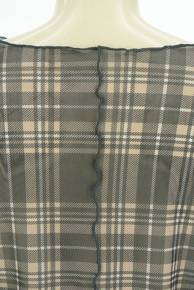 クリックで大画像表示 Kastane(カスタネ)の古着「チェック柄シアーカットソー(カットソー・プルオーバー)」大画像4へ