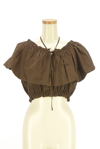 クリックで大画像表示 Kastane(カスタネ)の古着「ホルターネックキャミ×フリルカラー レイヤードカットソー(カットソー・プルオーバー)」大画像1へ