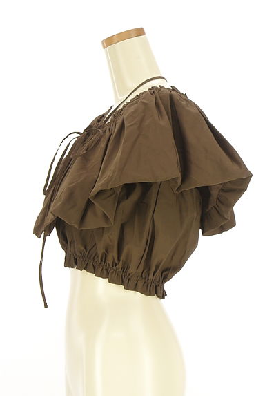 クリックで大画像表示 Kastane(カスタネ)の古着「ホルターネックキャミ×フリルカラー レイヤードカットソー(カットソー・プルオーバー)」大画像3へ