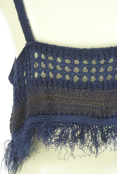 niko and...（ニコ アンド）の古着「フリンジメッシュニットビスチェ（ニット）」大画像５へ