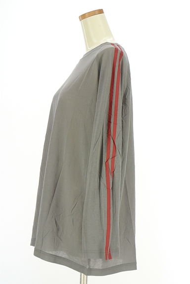 JEANASiS（ジーナシス）の古着「オーバーサイズライン入りロンＴ（Ｔシャツ）」大画像３へ