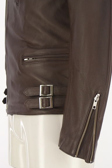 URBAN RESEARCH（アーバンリサーチ）の古着「ラムレザーライダースジャケット（ブルゾン・スタジャン）」大画像５へ