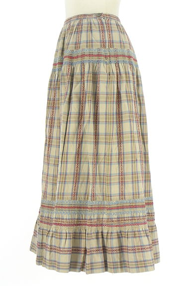 クリックで大画像表示 POU DOU DOU(プードゥドゥ)の古着「チェック柄ロングスカート(ロングスカート・マキシスカート)」大画像3へ