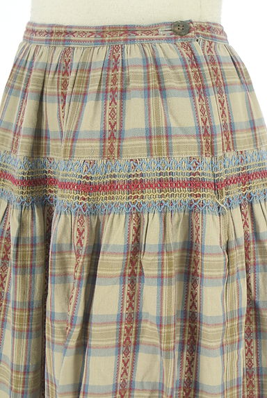 クリックで大画像表示 POU DOU DOU(プードゥドゥ)の古着「チェック柄ロングスカート(ロングスカート・マキシスカート)」大画像4へ