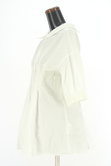 クリックで大画像表示 axes femme(アクシーズファム)の古着「バックレースアップ5分袖シャツチュニック(ブラウス)」大画像3へ