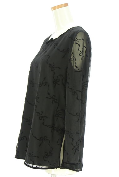 INGEBORG（インゲボルグ）の古着「リボン柄シフォンカットソー（カットソー・プルオーバー）」大画像３へ