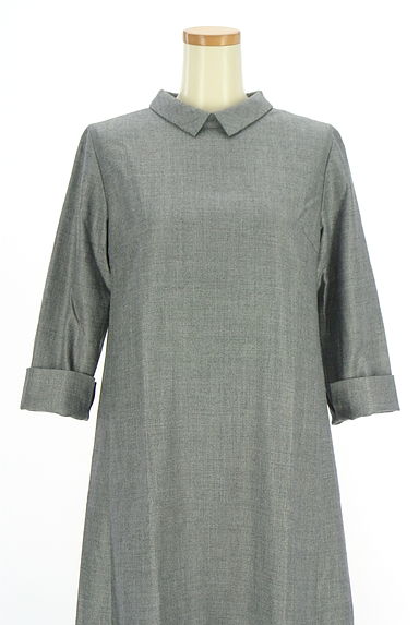 クリックで大画像表示 L'EQUIPE(レキップ)の古着「襟付きフレアワンピース(ワンピース・チュニック)」大画像4へ