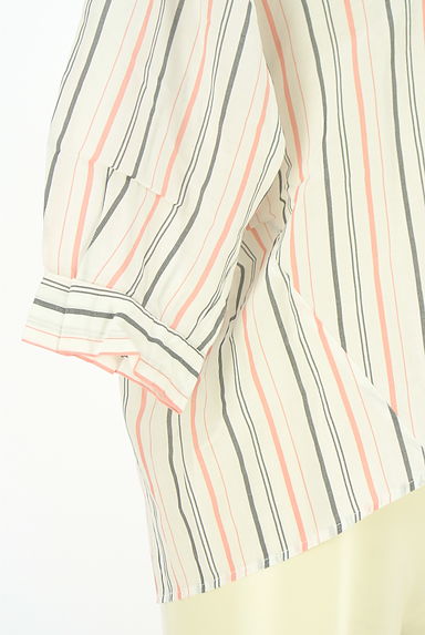 クリックで大画像表示 MAYSON GREY(メイソングレイ)の古着「6分袖マルチストライプ柄カットソー(カットソー・プルオーバー)」大画像4へ