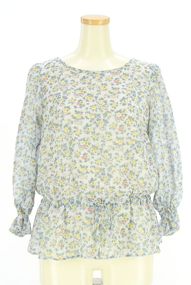組曲（クミキョク）の古着「花柄シフォンカットソー（カットソー・プルオーバー）」大画像１へ