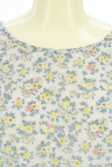 組曲（クミキョク）の古着「花柄シフォンカットソー（カットソー・プルオーバー）」大画像４へ
