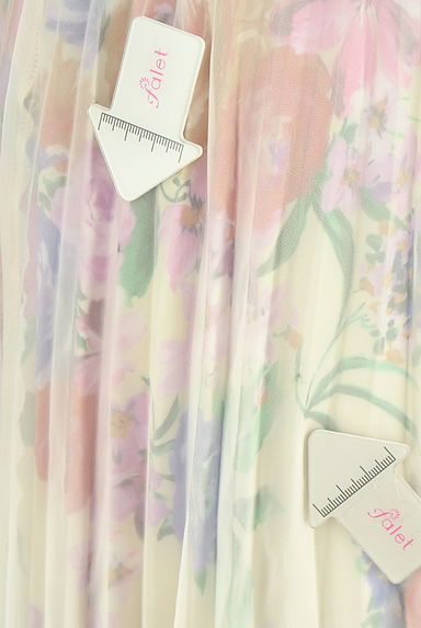 クリックで大画像表示 eimy istoire(エイミーイストワール)の古着「花柄プリーツロングスカート(ロングスカート・マキシスカート)」大画像5へ