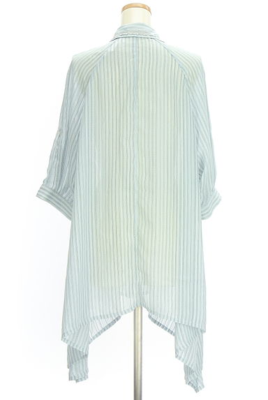 axes femme（アクシーズファム）の古着「ストライプ柄シアーブラウス（ブラウス）」大画像２へ