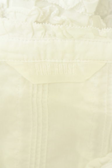 PINK HOUSE（ピンクハウス）の古着「リボン付きフリルコットンキャミブラウス（カットソー・プルオーバー）」大画像６へ