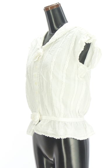 クリックで大画像表示 PINK HOUSE(ピンクハウス)の古着「セーラー襟フリルブラウス(ブラウス)」大画像3へ